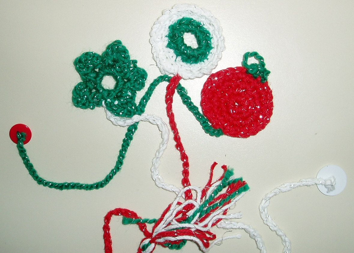 Christmas Bookmarks (set of 3 colors and shapes)