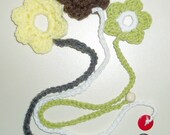 Bookmarks (set of 3 colors and flowers)