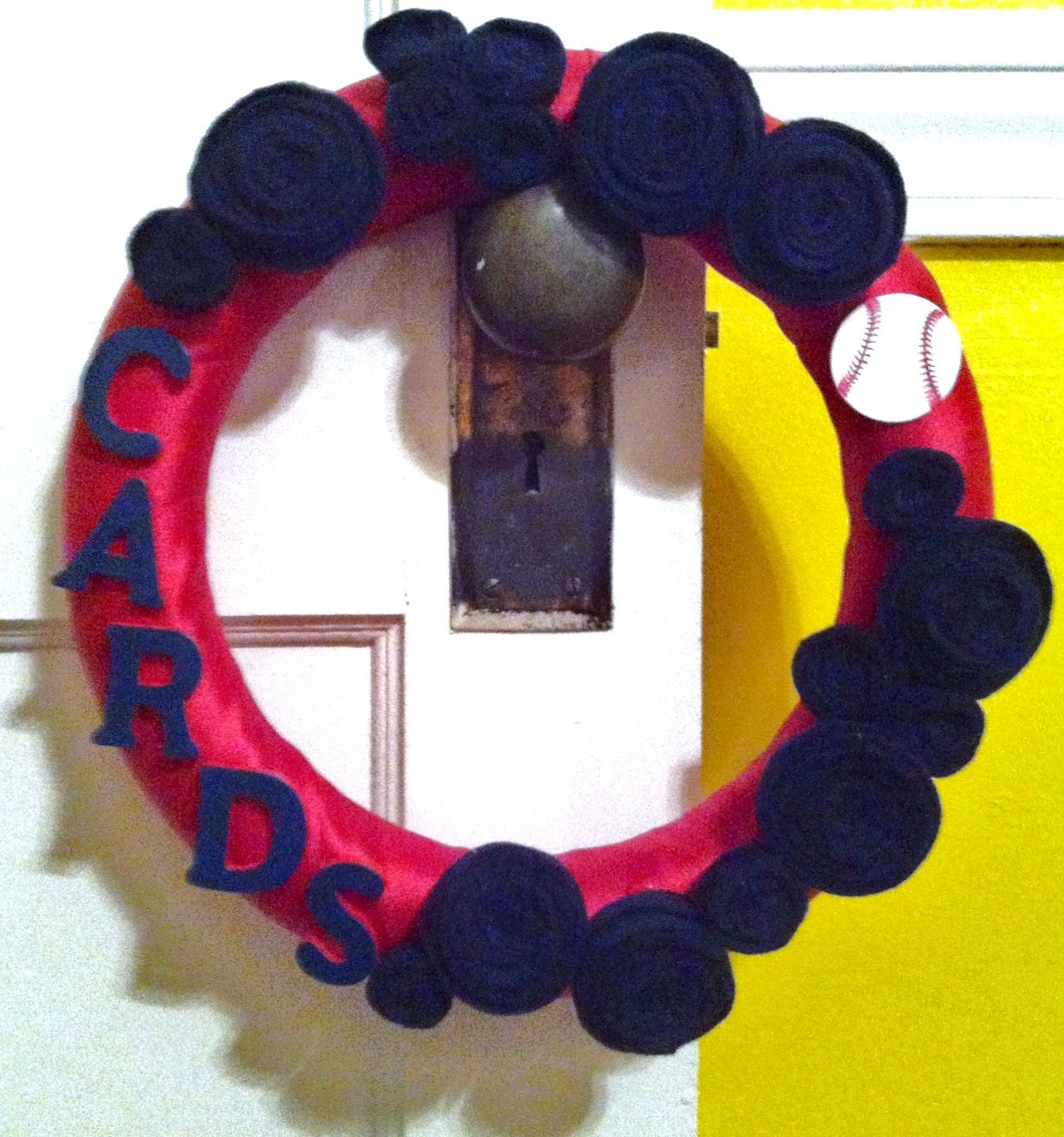 13" Custom Team Colors Wreath with Letters