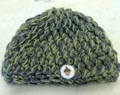 Crochet Wool Acorn Hat