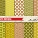 Scrapbooking Digital Paper Pack  EARTH ORIENTAL Japanese Printable Background INSTANT download