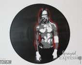 Iggy Pop Vinyl Record Painting