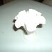Small hobnail milk glass vase