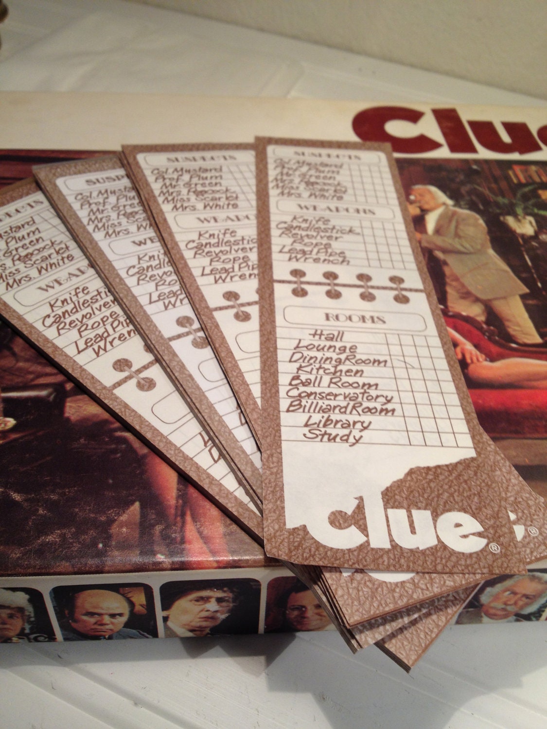 Clue Score Sheets