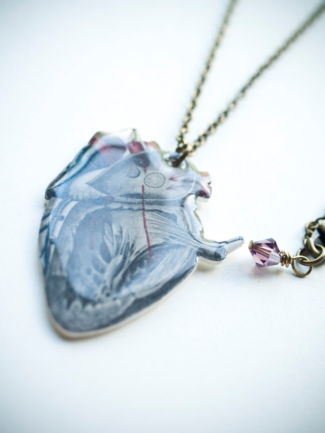 Anatomical Heart Necklace Love Victorian Medical Human Anatomy Jewelry Illustrative Vintage Antique Inspired Gothic