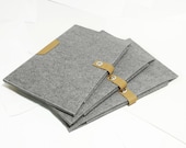Macbook air 13" Macbook Sleeve Case Wool Felt Custom Made Felt Case Sleeve Cover Bag Genuine Leather for Macbook air 13"-B20741