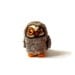 Owl Sculpture, Needle Felted Primitive Folk Great Grey Owl Soft Sculpture - 'Bertie'