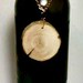 Wine Bottle Charm, Rustic Wine Charm, Sliced Log, Sliced Wood, Personalized, Customized,