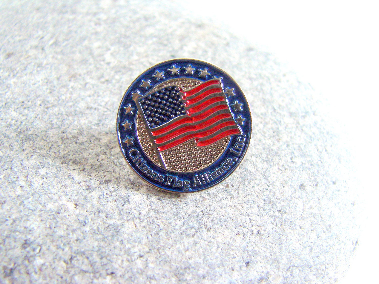 Vintage Citizan Flag Alliance Inc. Lapel Pin