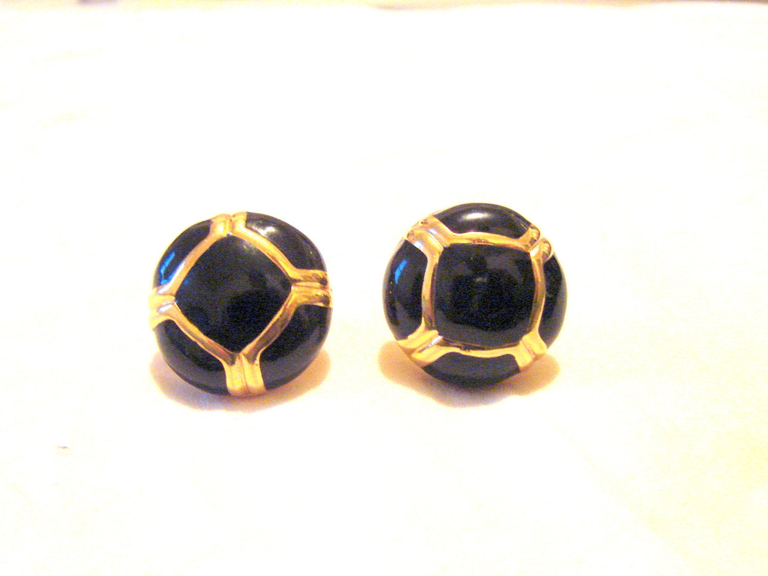Vintage Nina Ricci Button Earrings