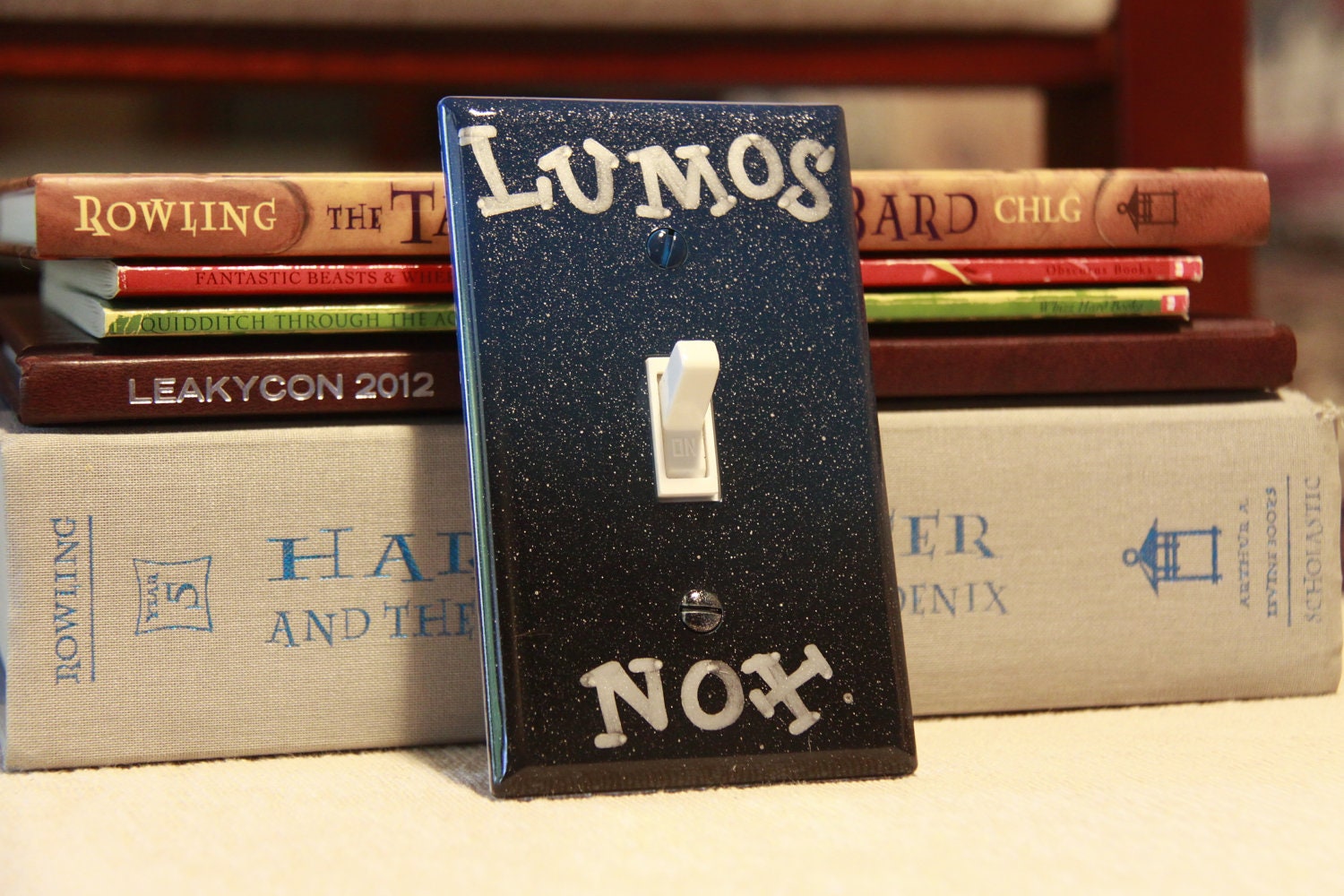 SALE - Harry Potter (Blue and Black) Lumos & Nox Light Switch Plate