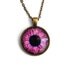Purple Eye Necklace / Eye Pendant / Eye Jewelry / Human Iris Necklace / Third Eye