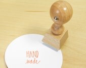 Handmade Rubber Stamp - hand lettered stamp - handmade - READY TO SHIP