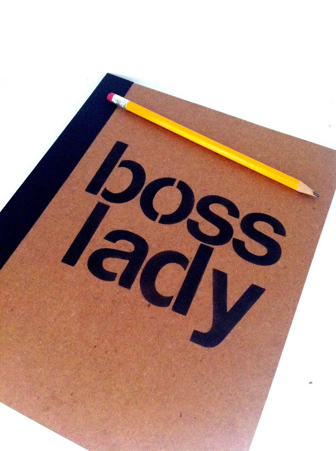 Boss Lady Customized Notebook - Recycled Post Consumer Materials