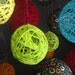 Multi-Color Yarn & Fabric Ball Baby Mobile