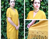 Raw Silk Dress - Hand Woven in San Pedro, Oaxaca, Mexico
