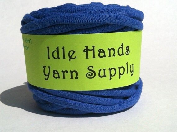 Blue Tarn Recycled T Shirt Yarn - 36 Yards 4 WPI