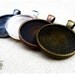 20 Cabochon Settings - 1 Inch Round, Mix & Match, Pendant, Bezel, Pendant Trays, Pendant Blanks, DIY, Jewelry Making Supplies - MP20