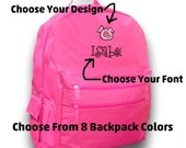 Kids Monogrammed Backpack Back To School