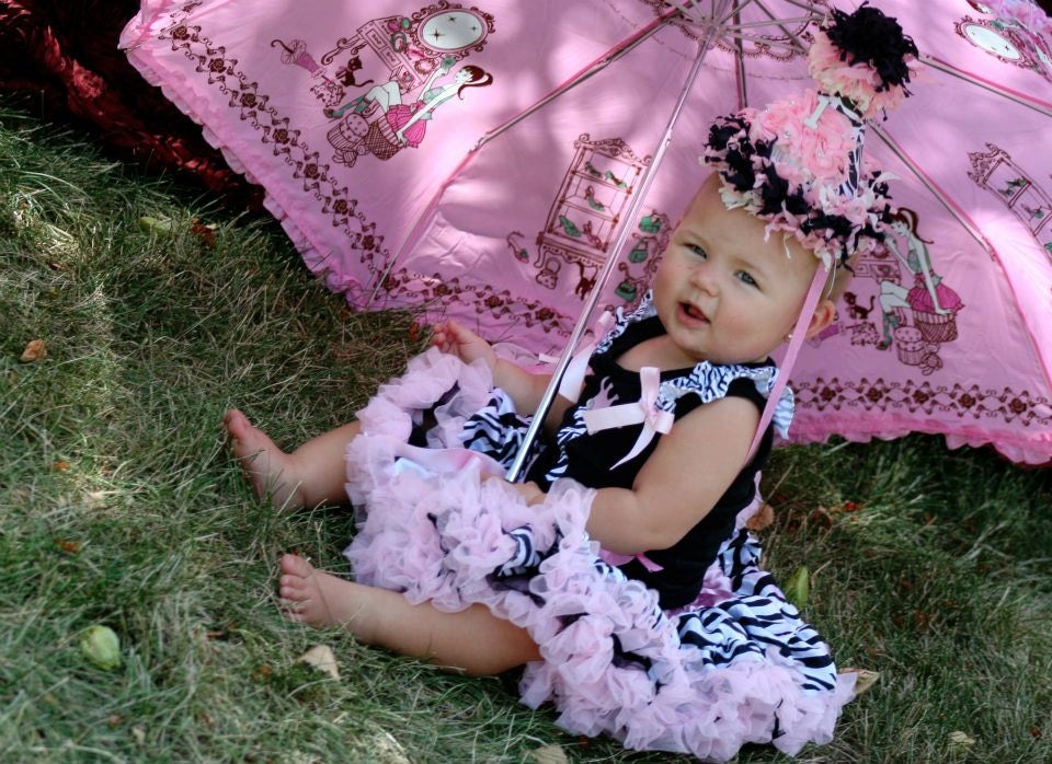Zebra Print Pettiskirt and Birthday Top- You Choice Of Colors