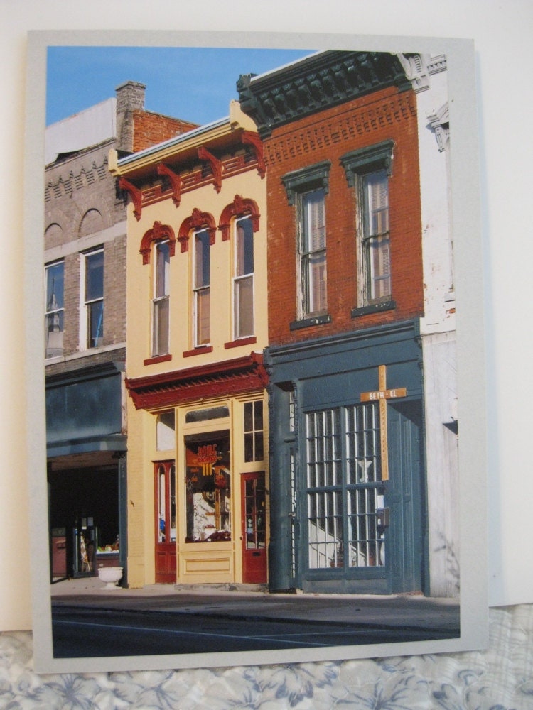 Small-Town Downtown Card, Wilmington Ohio, Blank, All Occasion, Original Photography