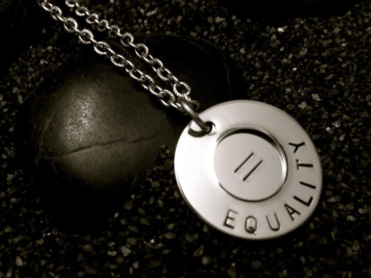 Equality 2 charm necklace