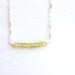 Citrine Bar Necklace Handmade Sterling Silver Jewelry Yellow Gemstone