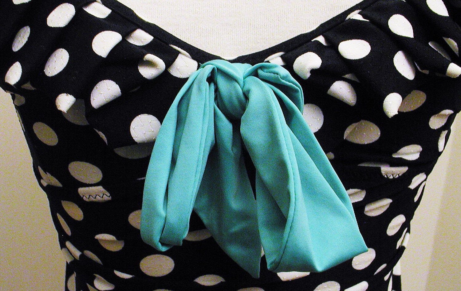 Awesome BETSEY JOHNSON Polka DOT Swim Dress with Teal Bow, Ruffles and Gold Hearts xs-m