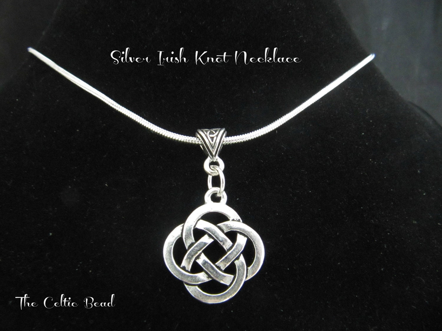 Silver Celtic Knot  Necklace