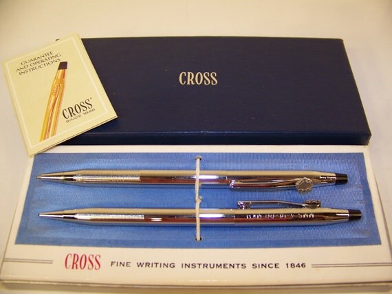 Vintage Cross Pen and Pencil Set NIB 3501 by DenasVintageCloset