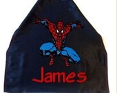 Boy's Cape,  Embroidered Spiderman Personalized with Monogram