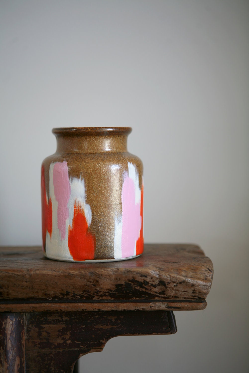 Ikat Hand Painted Vase