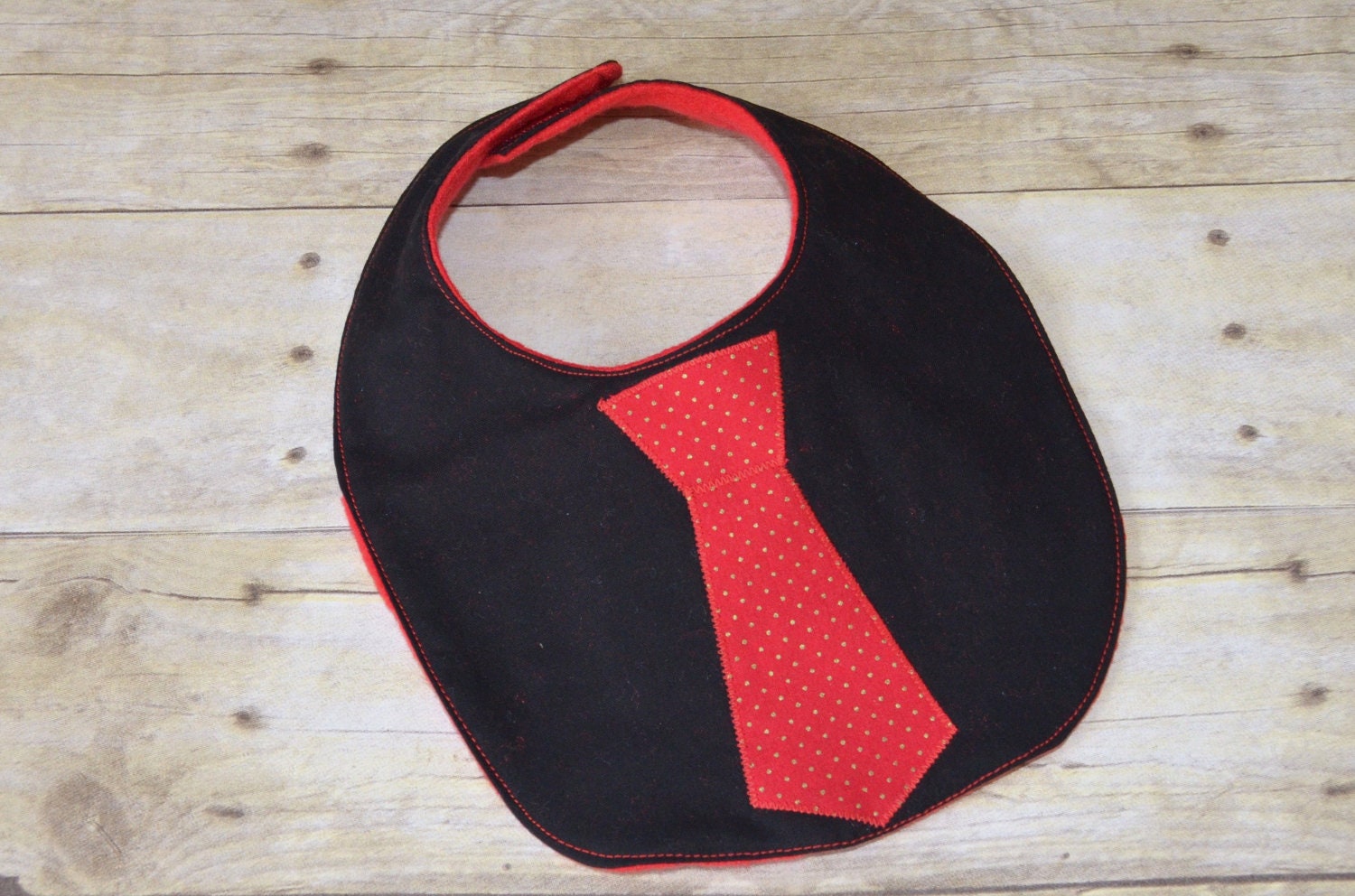 Dressy Black Baby Bib