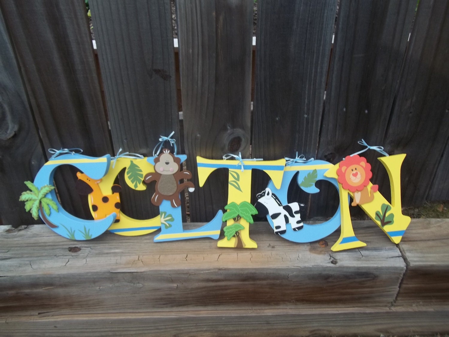 Nursery Wall Hanging Personalized Letters or Name for Baby, Child Room Decor Any Color or Theme