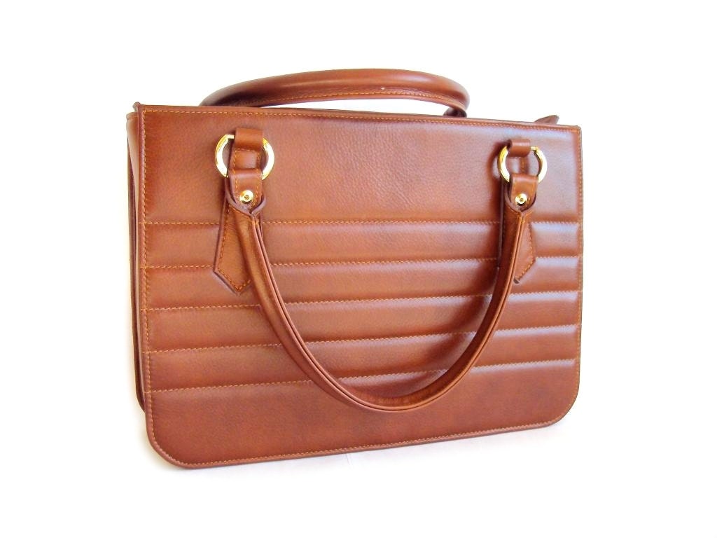 Brown Leather Bag, Elegant Leather Briefcase, Bussiness Bag, Brown Satchel Bag, Ipad Compartment, Brown Tote Bag