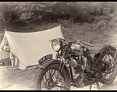 Panther Motorcycle Vintage 1920s Photo from Original Negative, 8x12