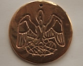 Double Sided Bronze Pelican Medallion