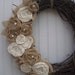 Burlap Wreath with Muslin & Pearls
