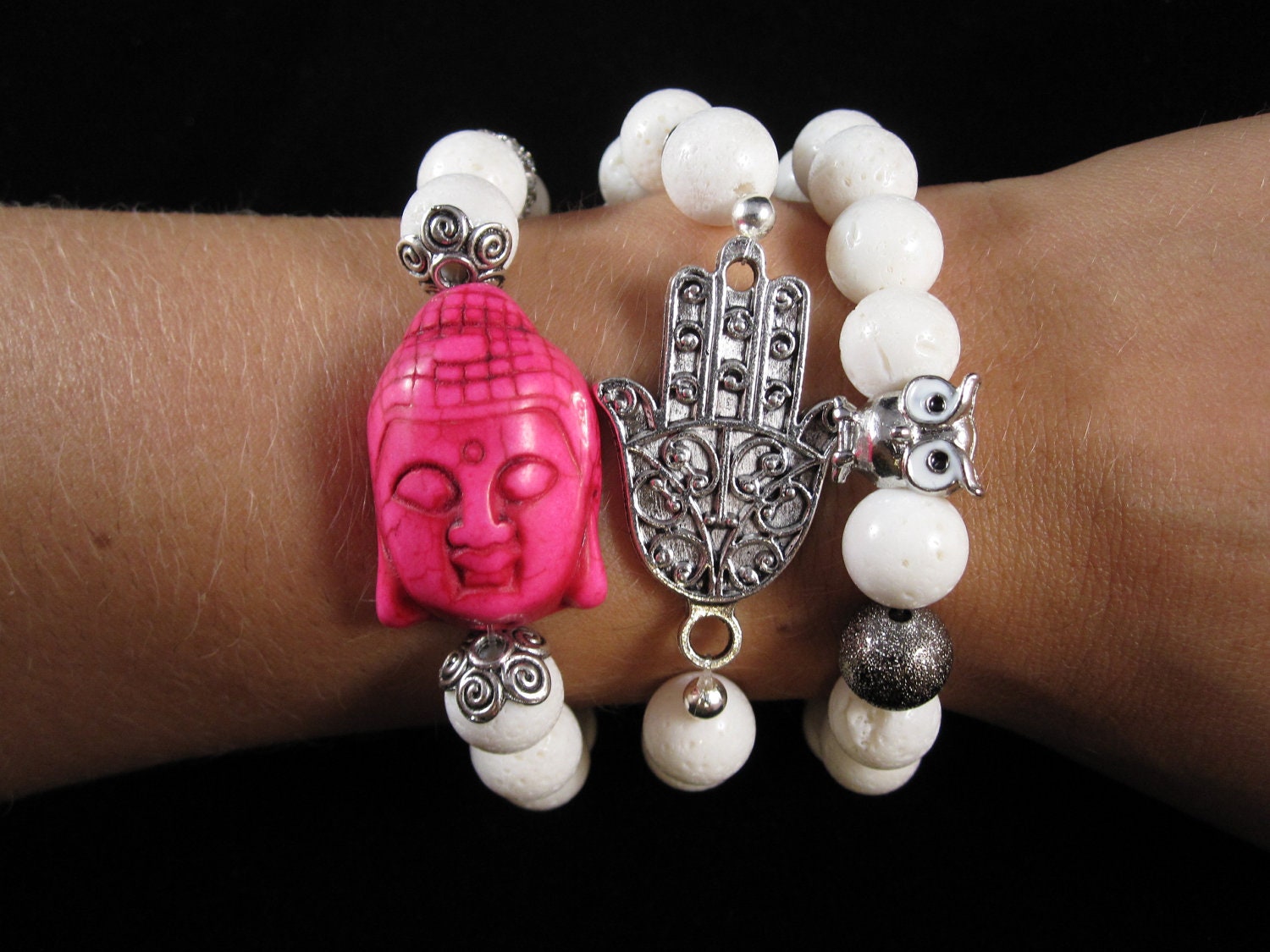 Buddha charm  Bracelets set
