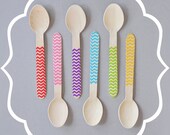 Pink Wooden Chevron Spoons (set of 20) Il_170x135
