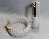 KING COBRA MARSHMALLOW Hoop Earrings