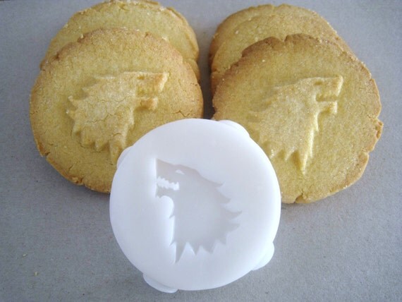 HOUSE STARK inspired COOKIE Stamp recipe and instructions - make your own Game of Thrones inspired Cookies