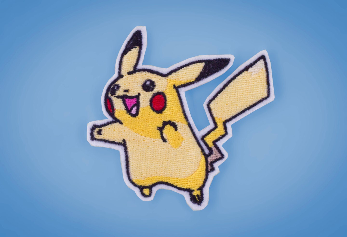 Pikachu -- Embroidered Iron-on Patch Generation 1 Pokemon