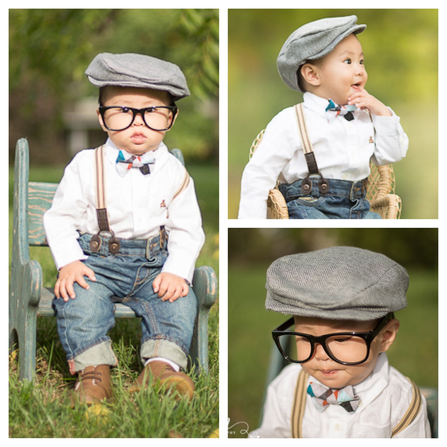 Newborn Baby GRAY NEWSBOY CAP,Infant Photography Prop,Baby Boy Hat, Boy Photo Prop,