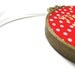Funny Christmas Ornament : Merry F'ing Christmas Embroidery Hoop Art - Mature Holiday Ornament in White and Red Polka Dots