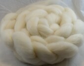 Shetland Wool Roving, Undyed Ivory