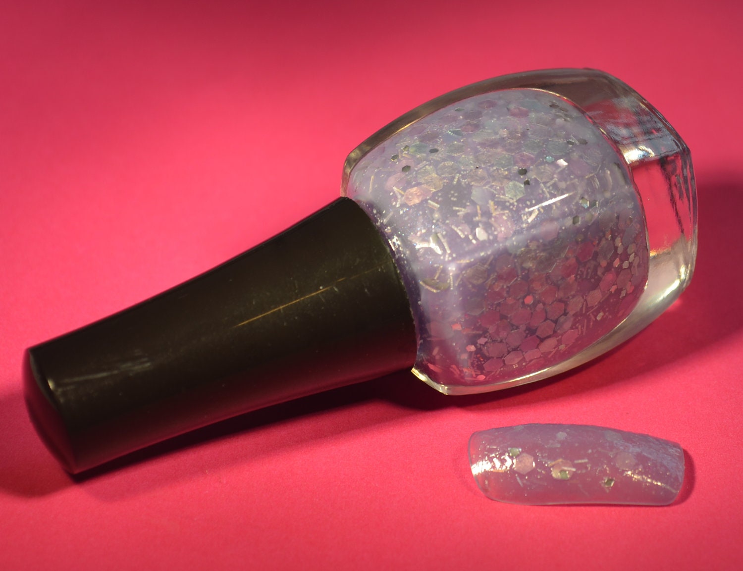 Elaine's 3 Free Lovely Lavender Purple Custom Fine Glitter Polish
