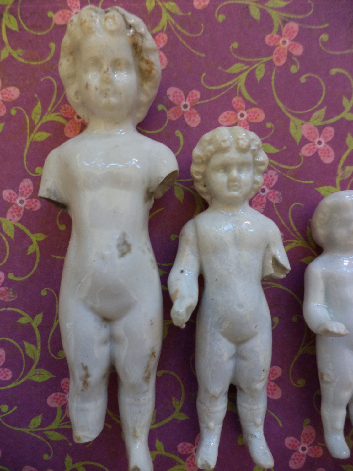 Ring Around The Rosey 3  Frozen Charlotte Dolls 1860s