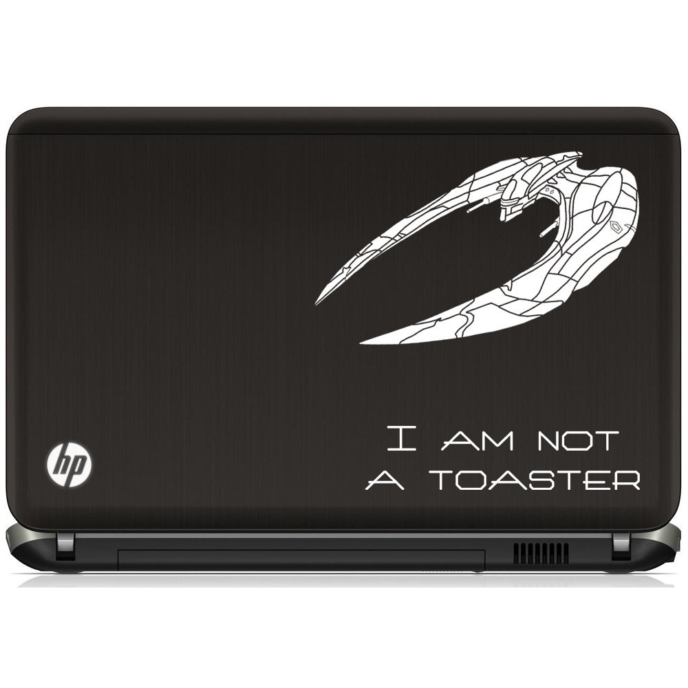 Battlestar Galactica BSG Cylon Raider laptop vinyl decal