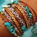 Boho Chic Endless Leather Wrap Beaded Bracelet SEDONA...."FREE SHIPPING"